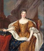 Circle of Pierre Gobert Portrait Marie Anne de Bourbon as Princess of Conti Germany oil painting artist